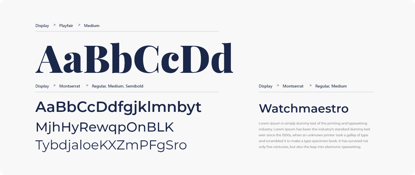 Watchmaestro Typograpgy
